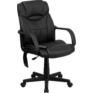 Flash Furniture High Back Massaging Black Leather Executive Office Chair Bt-26 - All