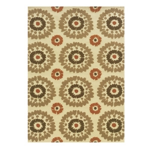 Linon LeSoleil Rug In Ivory And Terracotta 1.10 x 2.10 - All