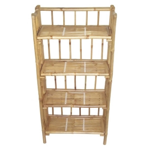 Bamboo 4 Tier Folding Shelf - All