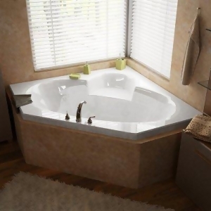 Atlantis Tubs 6060Sal Sublime 60 x 60 x 23 Inch Corner Air Jetted Bathtub w/ L - All