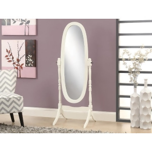 Monarch Specialties 3102 Cheval Mirror in Antique White - All