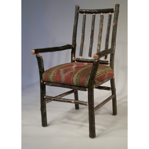 Flat Rock Berea Rail Back Arm Chair in Navaho Stripe - All