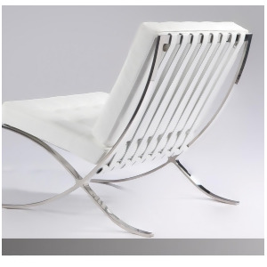 Mobital Metropolis Chair In White Top Grain Leather - All