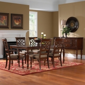 Standard Furniture Woodmont 8 Piece Leg Dining Room Set w/ Arm Chairs - All