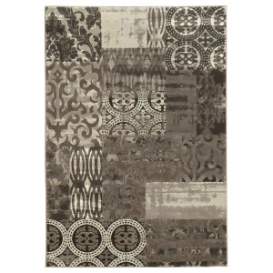 Linon Jewel Rug In Black And Black 2' x 3' - All