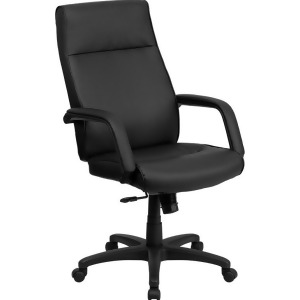 Flash Furniture High Back Black Leather Executive Office Chair w/ Memory Foam Pa - All