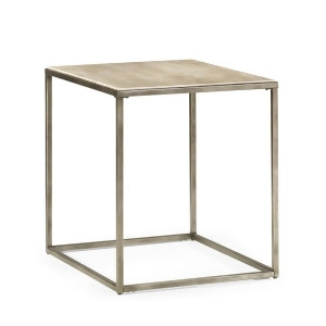 Hammary Modern Basics Rectangular End Table w/ Textured Bronze Base - All