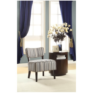 Homelegance Orson Accent Chair w/ Blue Tonal Stripe - All