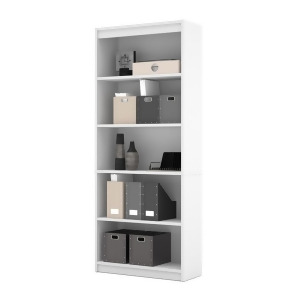 Bestar Standard Bookcase In White - All