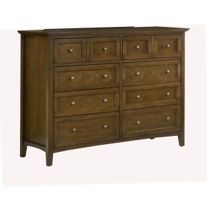 Modus Paragon Eight Drawer Dresser in Truffle - All