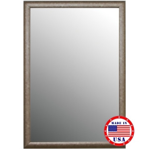 Hitchcock Butterfield Round Top Aged Silver Framed Wall Mirror - All