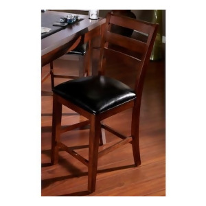 American Heritage Rosa Collection Counter Height Dining Chair in Suede with Blac - All