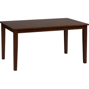 Jofran Espresso Finish Rectangle Fix Top Dining Table - All