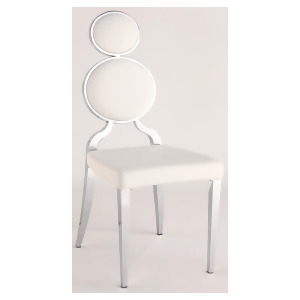 Chintaly Oprah Double Ring Back Side Chair In White Set of 2 - All