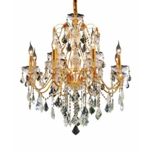 Lighting By Pecaso Christiane Collection Hanging Fixture D28in H28in Lt 8 4 Gold - All