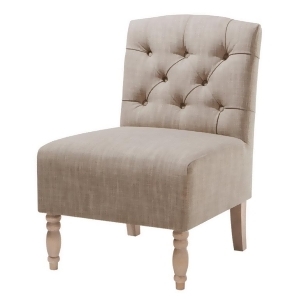 Madison Park Lola Tufted Armless Chair In Linen - All