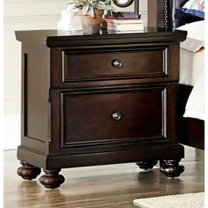 Homelegance Faust Night Stand In Dark Cherry - All