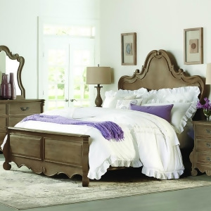 Homelegance Chrysanthe Panel Bed in Oak - All
