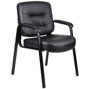 Boss Chairs Boss Executive Mid Back Leatherplus Guest Chair - All
