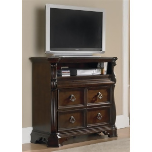 Liberty Furniture Arbor Place Media Chest in Brownstone Finish - All