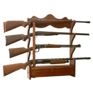 American Furniture Classics 4 Gun Wall Rack In Medium Brown - All