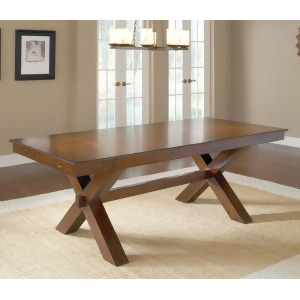 Hillsdale Park Avenue Trestle Dining Table w/ Leaf in Dark Cherry - All