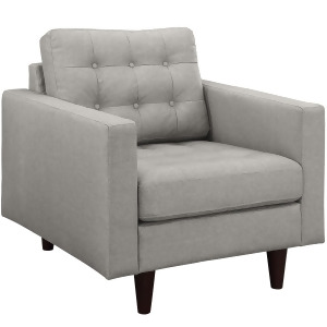 Modway Empress Upholstered Armchair In Light Gray - All