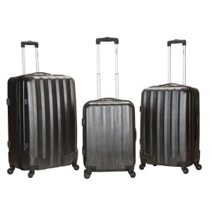 Rockland Carbon 3 Piece Metallic Polycarbonate/abs Upright Set - All