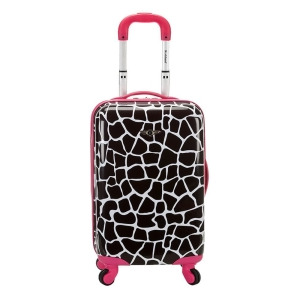 Rockland Pink Giraffe 20 Polycarbonate Carry On - All