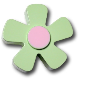 One World Pastel Daisy Green Wooden Drawer Pulls Set of 2 - All