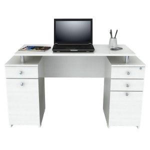 Inval America Computer Desk In Laricina-White - All