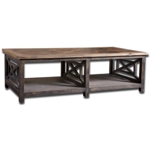 Uttermost Spiro Cocktail Table in Brushed Black - All