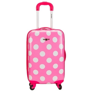 Rockland Pink Dot 20 Polycarbonate Carry On - All