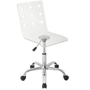 Lumisource Swiss Acrylic Office Chair In Clear - All