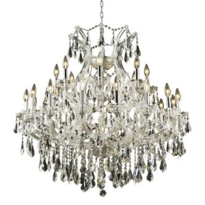Lighting By Pecaso Karla Collection Hanging Fixture D36in H36in Lt 24 1 Chrome F - All