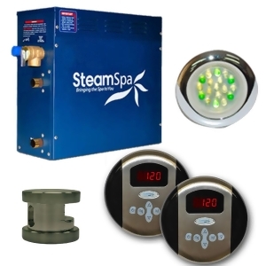 Steam Spa Royal Package for Steam Spa 9kW Steam Generators in Polished Brass - All