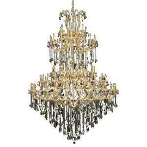 Lighting By Pecaso Karla Collection Large Hanging Fixture D72in H96in Lt 84 Gold - All