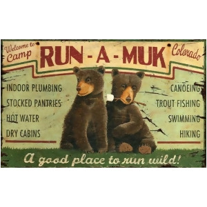 Red Horse Run-A-Muk Sign - All