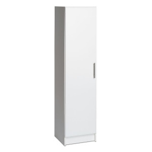 Prepac Elite White 16 Inch Broom Cabinet - All