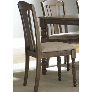 Liberty Candlewood Slat Back Side Chair In Weather Gray Set of 2 - All
