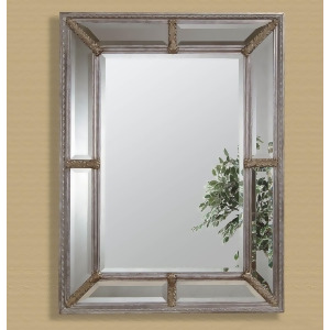 Bassett Old World Roma Wall Mirror in Antique Silver Leaf - All
