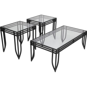 Flash Furniture Signature Design By Ashley Exeter 3 Piece Occasional Table Set - All