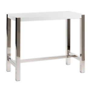Moes Home Riva Rectangular Bar Table in White - All
