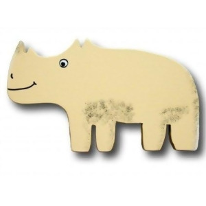 One World Zoo Friends Hippo Wooden Drawer Pulls Set of 2 - All