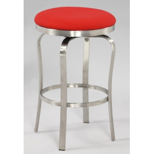 Chintaly 1193 Modern Backless Counter Stool In Red - All