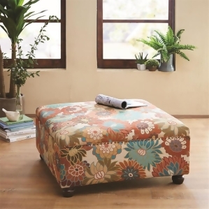Madison Park Carlyle Cocktail Ottoman In Multi - All