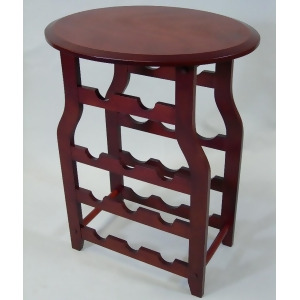 Proman Products Apachi Wine Rack in Mahogany - All