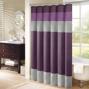 Madison Park Amherst Shower Curtain In Purple - All