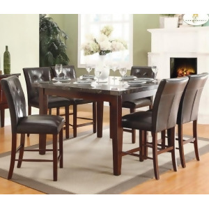 Homelegance Decatur 7 Piece Counter Dining Room Set w/ Marble Top - All