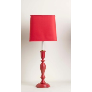 Yessica's Collection Berry Red Lamp With Berry Square Shade - All